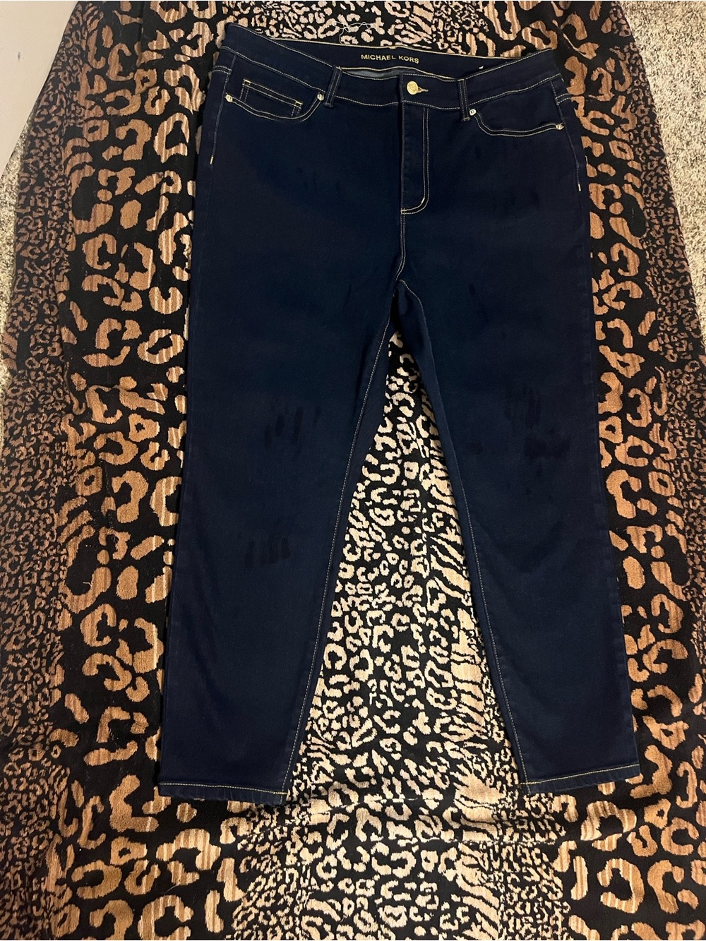 Michael Kors Dark Navy Straight Leg Women’s Jeans